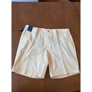 NWT Roundtree & Yorke 42 Yellow‎ Casual Stretch Fabric Shorts Menswear